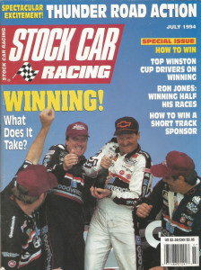 STOCK CAR RACING 1994 JULY - Tony walls, Ron Jones, Sam Bass, Donlavey, Steele 